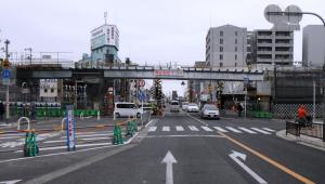 JR東岸和田駅の南側の高架工事の写真です