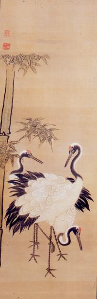竹鶴図の写真