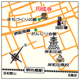 円成寺の地図