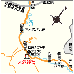 大沢神社の地図