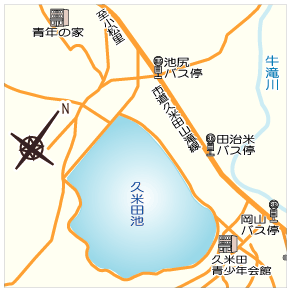 久米田池の地図