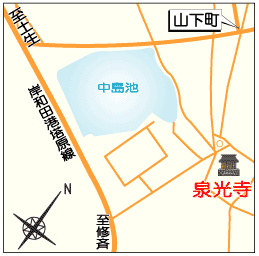 泉光寺の地図