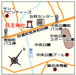 兵主神社の地図