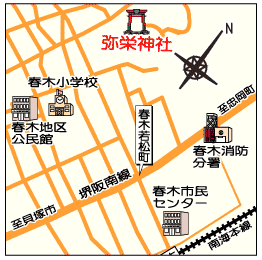 弥栄神社の地図