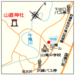 山直神社の地図