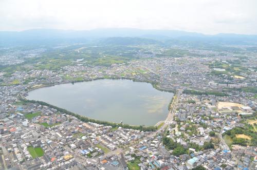 久米田池航空写真です