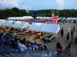 天神山夏祭り会場の写真