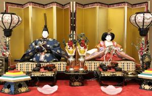 杉江能楽堂のひな人形の写真