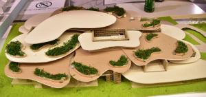 ​大阪公立大学工学部建築学科の学生が考えた「図書館×宿泊施設」の模型